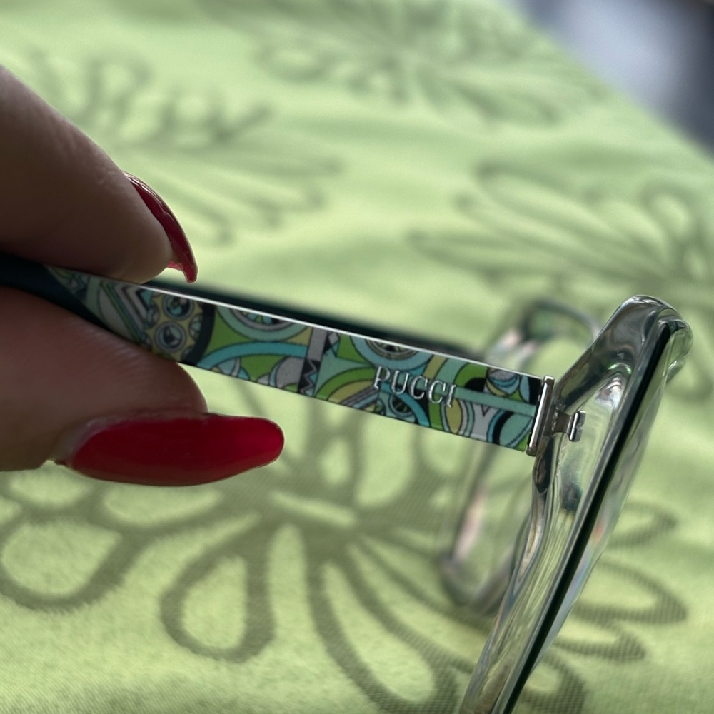 Emilio Pucci Black and Patterned Women's Glasses - Picture 14 of 16